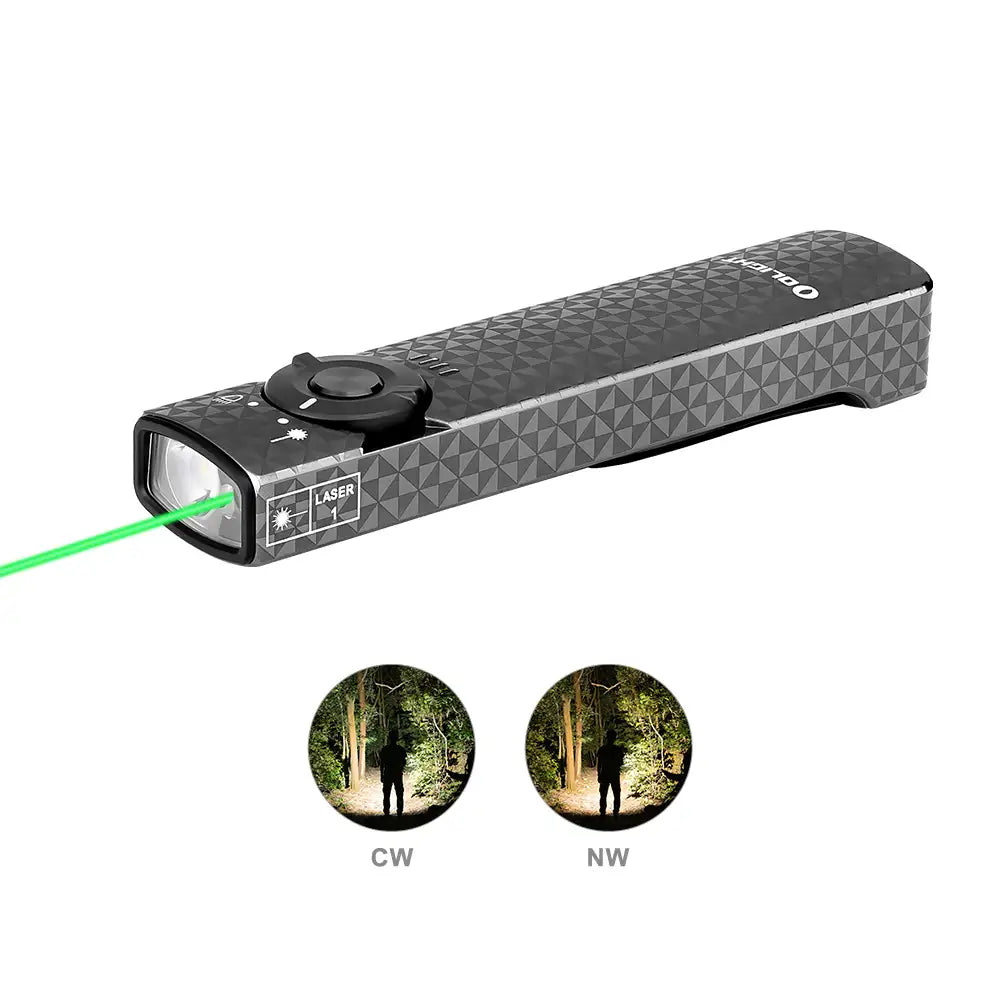 OLIGHT - Arkfeld Flat Flashlight with Green Laser - Main Product Image