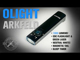 OLIGHT - Arkfeld Flat Flashlight with Green Laser