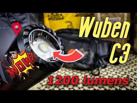 Wuben C3 Rechargeable Compact Flashlight (1200 Lumens, 179 Metres)